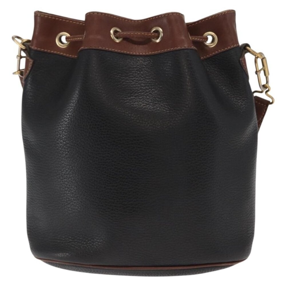 Authentic GUCCI Shoulder Bag Leather Black Gold 001 904 0791 - Picture 10 of 16